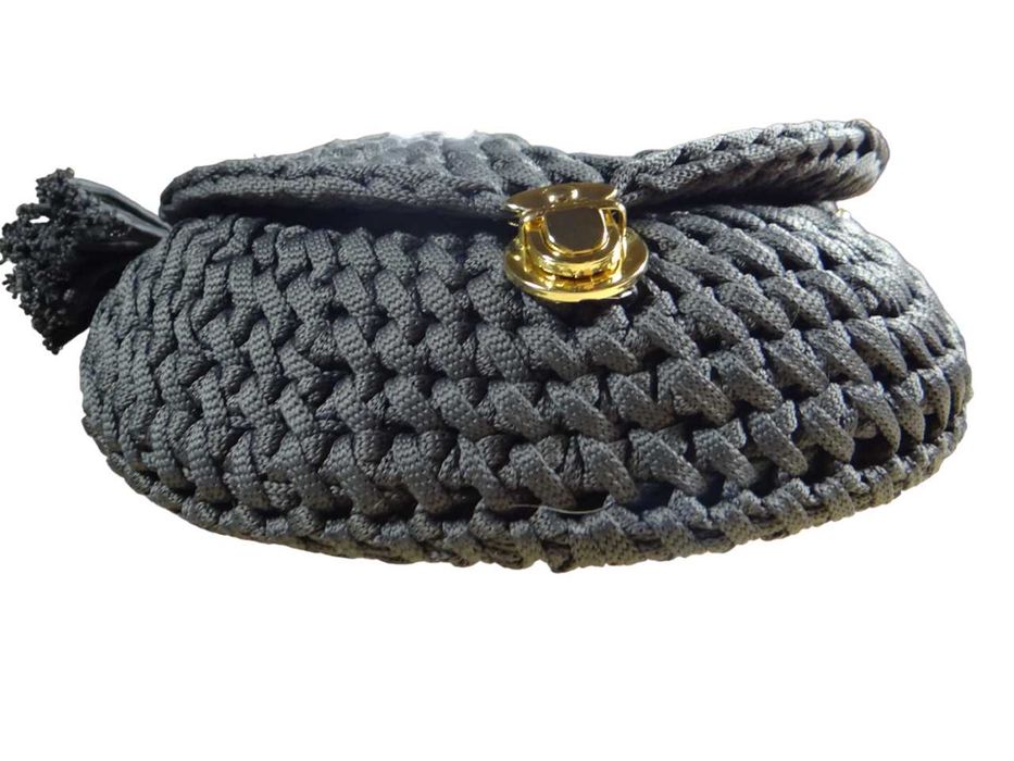 Torebka ze sznurka wykonana ręcznie na szydełku TS022 handmade