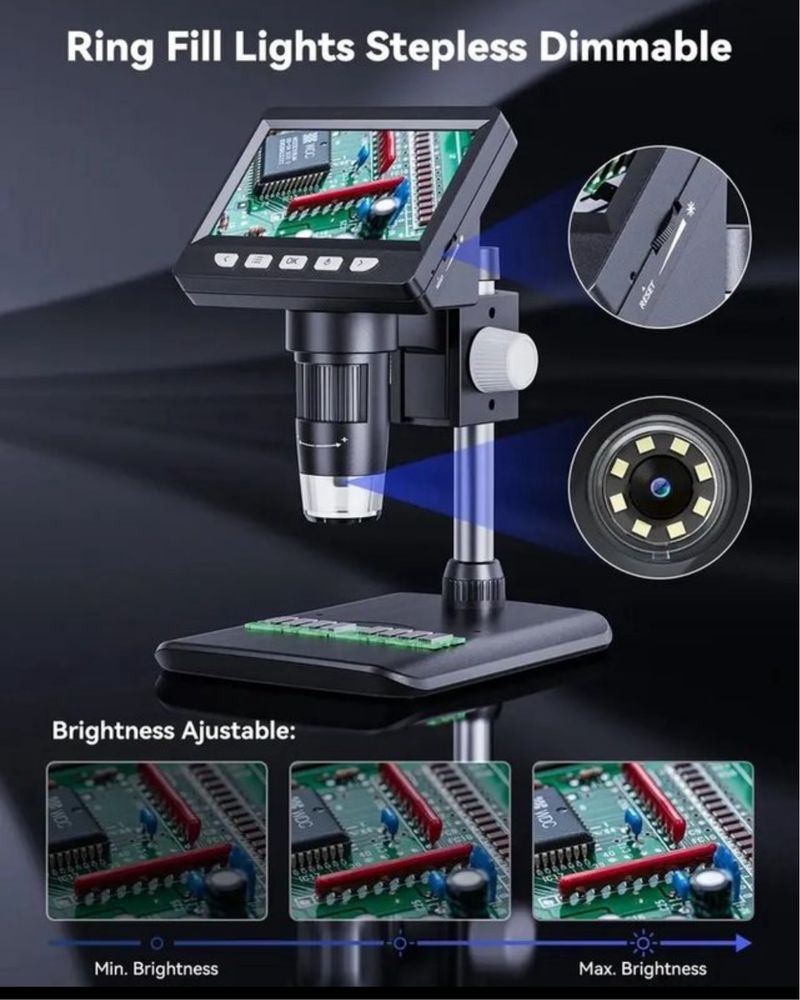 Microscópio digital reparação eletrónica