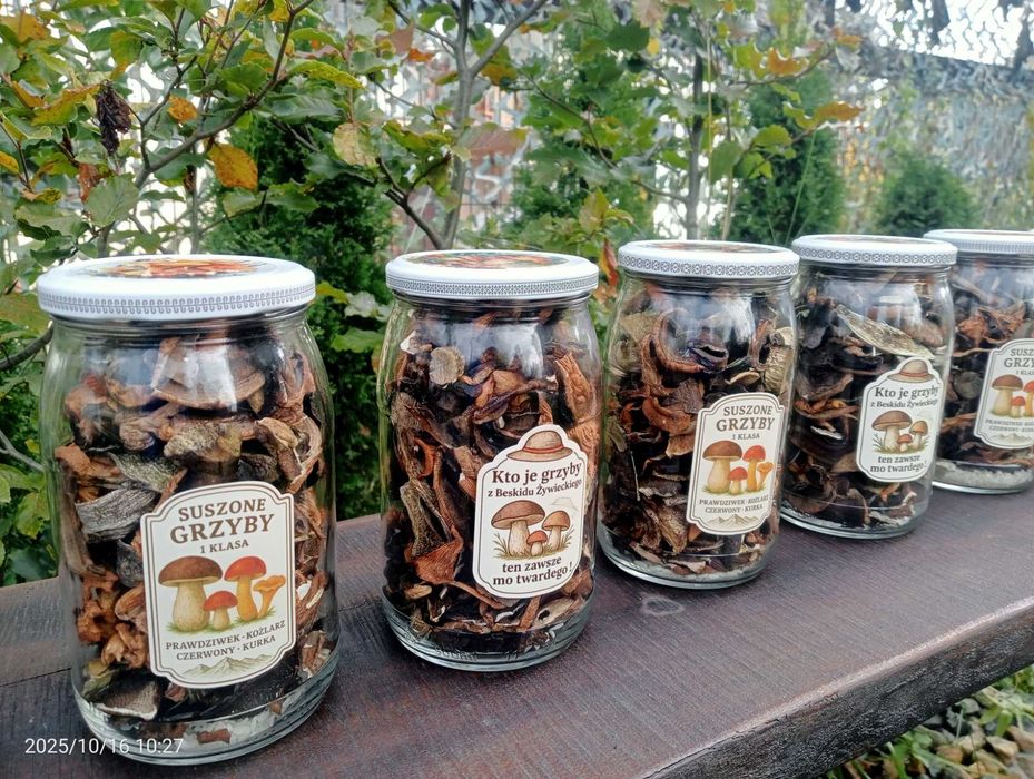 Suszone Grzyby w słoju około 100gram