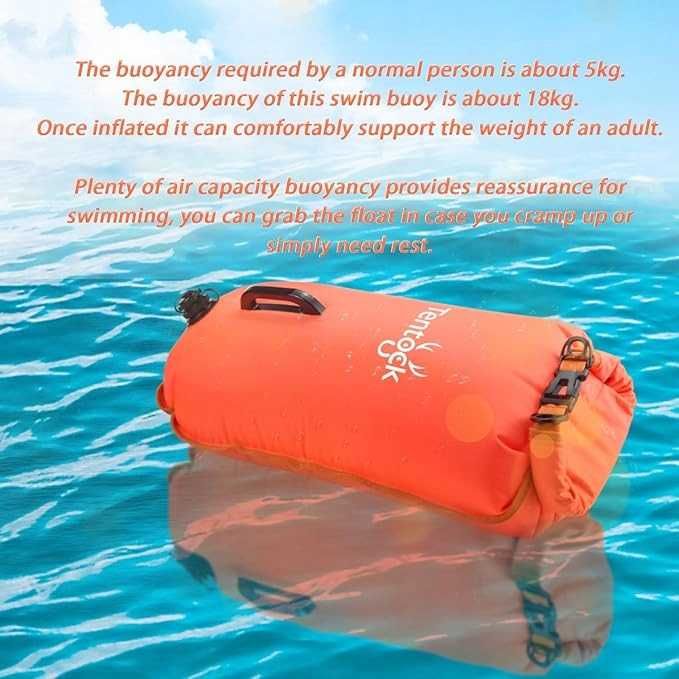 Boja pływacka torba do pływania 28 nadmuchiwana bezpieczna NrD48