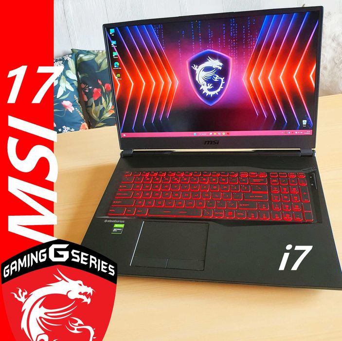 17,3" Msi GAMING laptop do gra cs2 fifa CoD gta ssd GTX 120hz GEFORCE