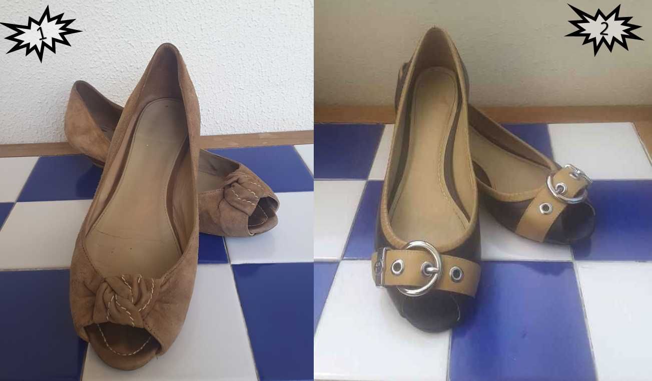 Sapatos Peep Toe Massimo Dutti/Sacoor Brothers - Nr 38 - 5€/cada!