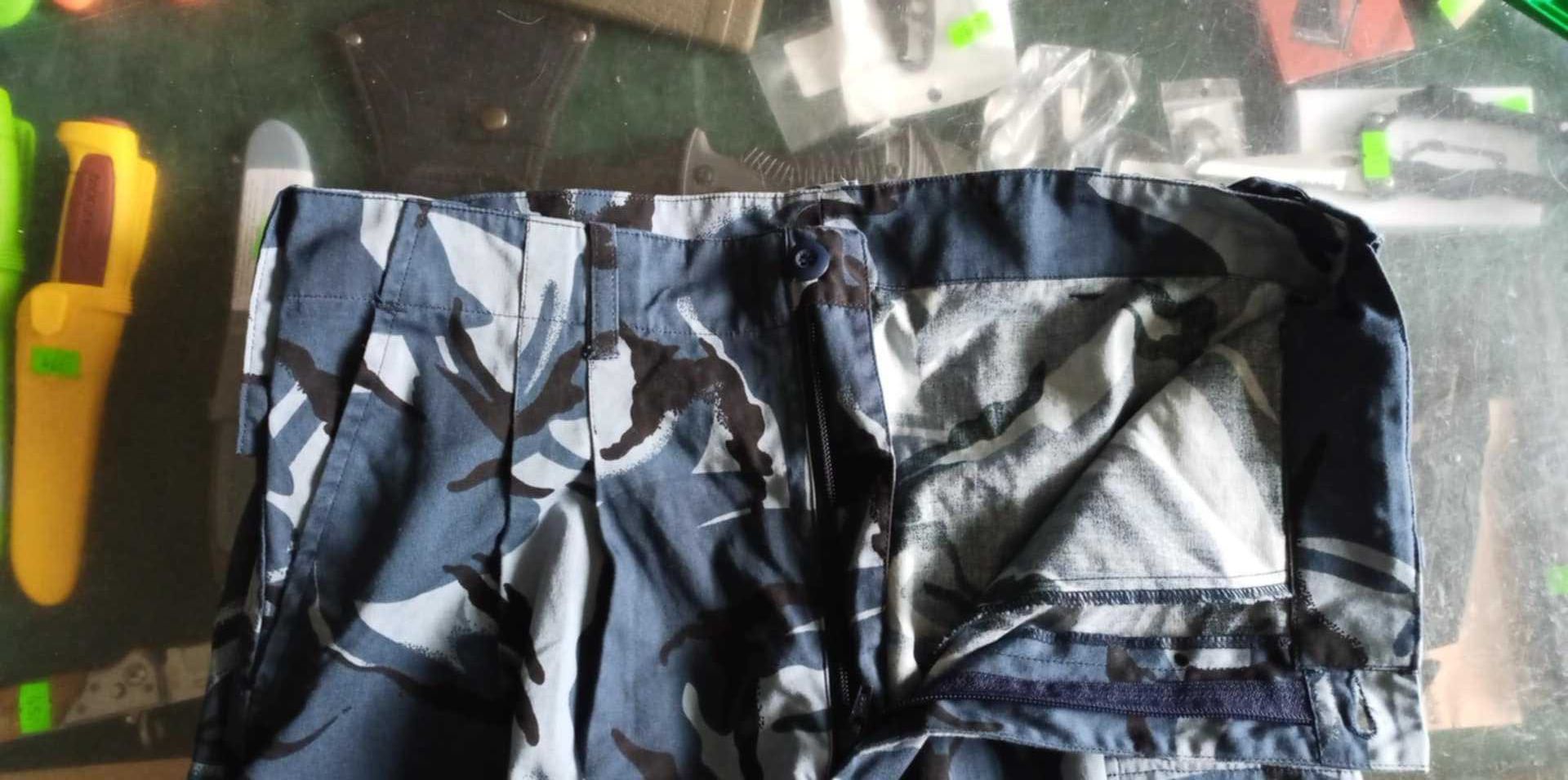 Spodnie Wojskowe Work Trousers Blue DPM r. Medium pas 90 JN