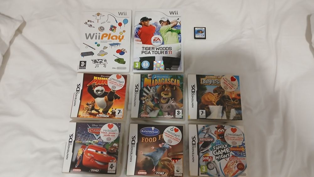 Jogos de Wii e DS