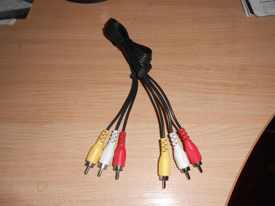 Кабель Scart на 3 RCA Тюльпаны S-Video AV Стерео Шнур Переходник Видео