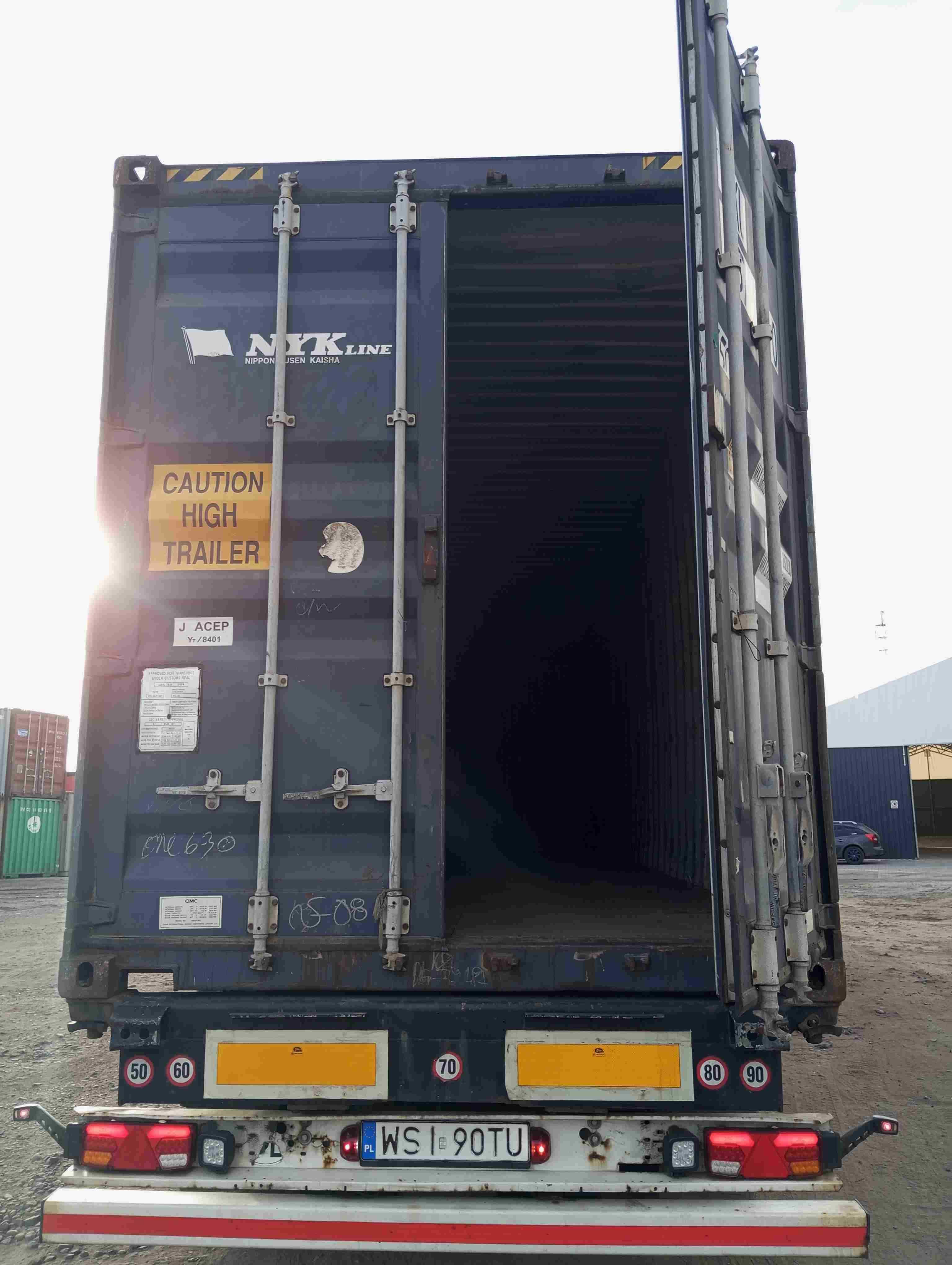 Kontener morski 40 HC, 12metrowy, magazynowy - tani transport