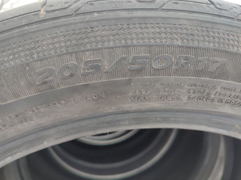 Резина, шини, літні 205/50 R17