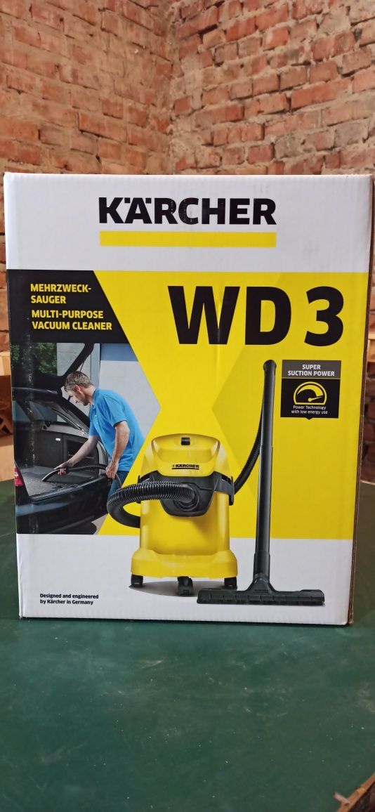 Профессиональный пылесос Karcher WD 3 (1.629-82