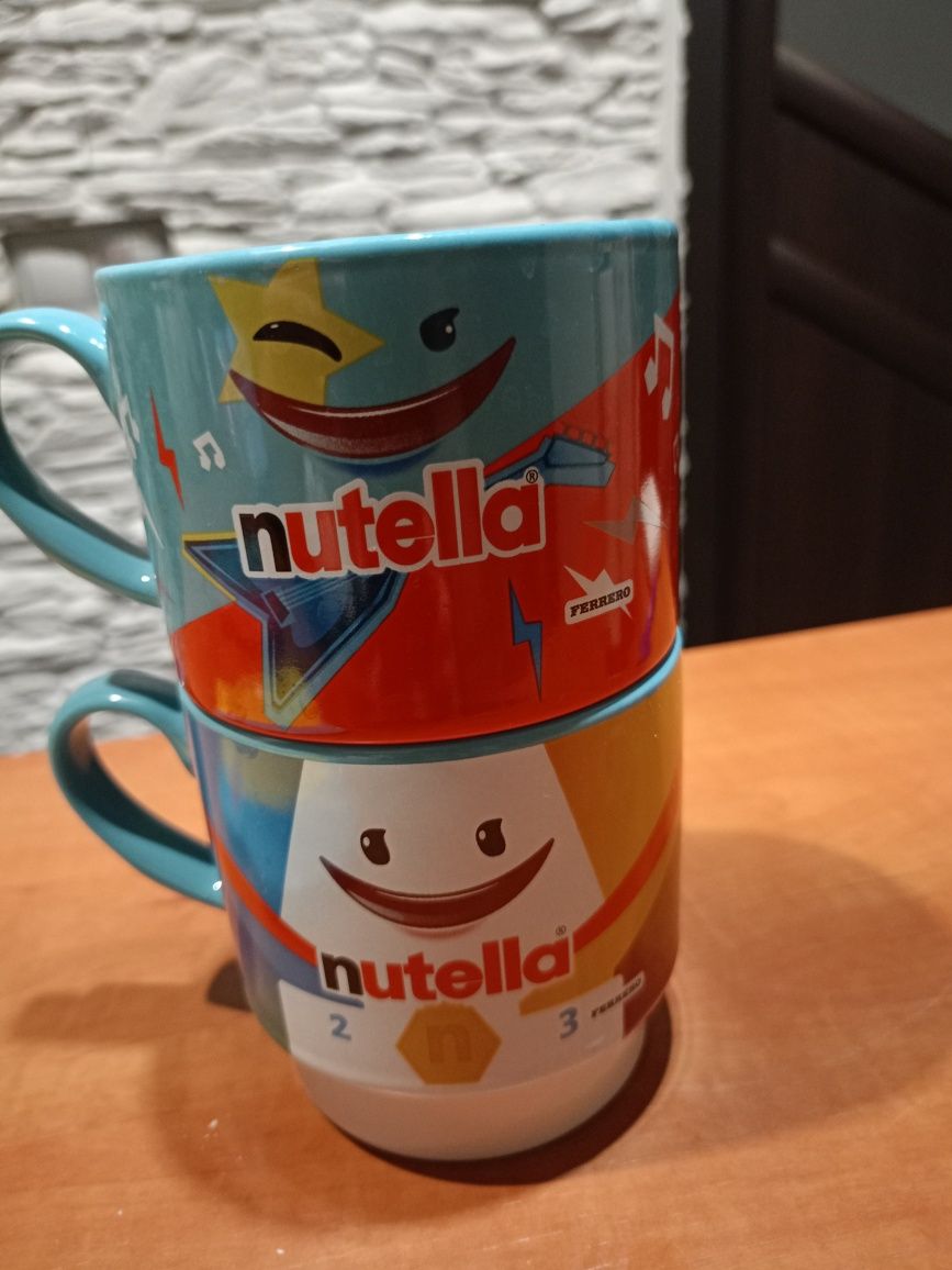 Nutella zestaw 2 kubków i podstawek limitowane