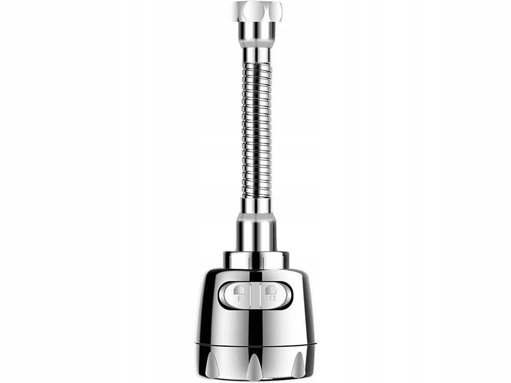PERLATOR ADAPTER NA BATERIĘ do KRANU 3w1 Obrotowy Długi Napowietrzacz