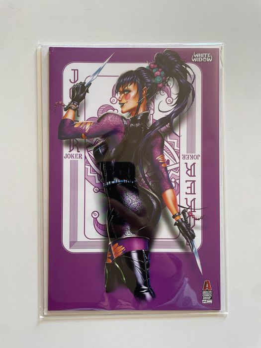 White Widow #4 Punchline Joker Card Variant