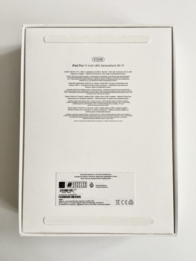 Ipad Pro 11, Wi-Fi, 512 GB - Srebrny * Spersonalizowany* +Apple Pencil
