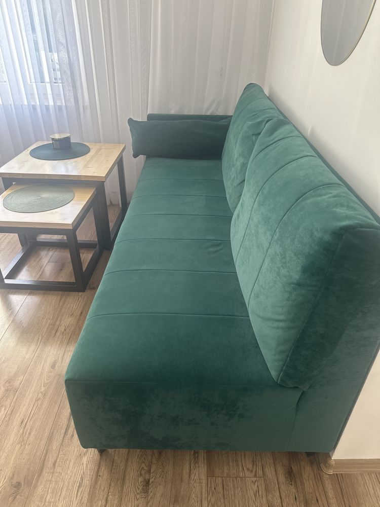 sofa butelkowa zielen
