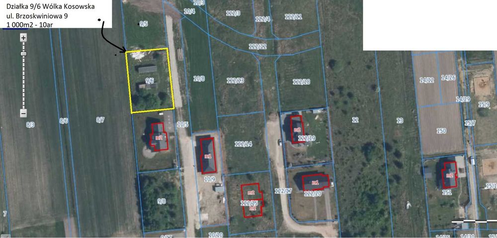 Działka Budowlana 1000m2 Wólka Kosowska