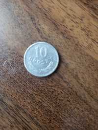 Moneta Prl 10 gr z 1971 roku aluminiowe oryginał