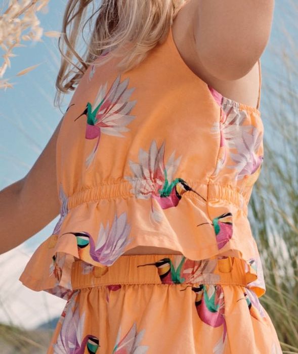 HM Dieter Braun. Komplet spódniczka, bluzka, top  KOLIBERKI, KOLIBRY