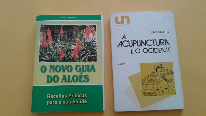 Livros: Acupunctura, Dieta, Exercício, Novo guia dos aloés