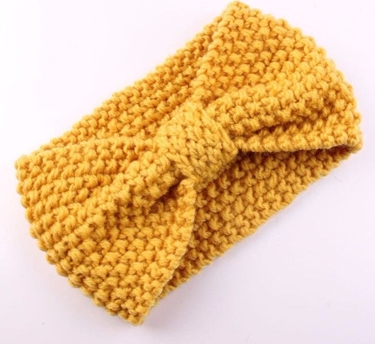 Fita de crochet para bebé em amarelo torrado - Nova