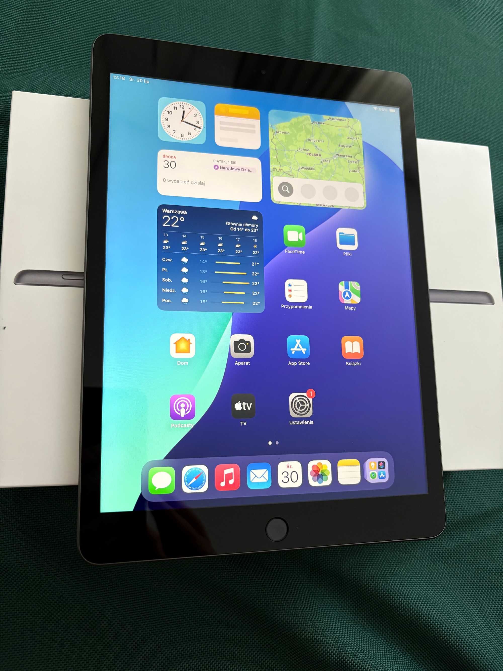 BATERIA 100% iPad 9 64GB wifi szary stan super