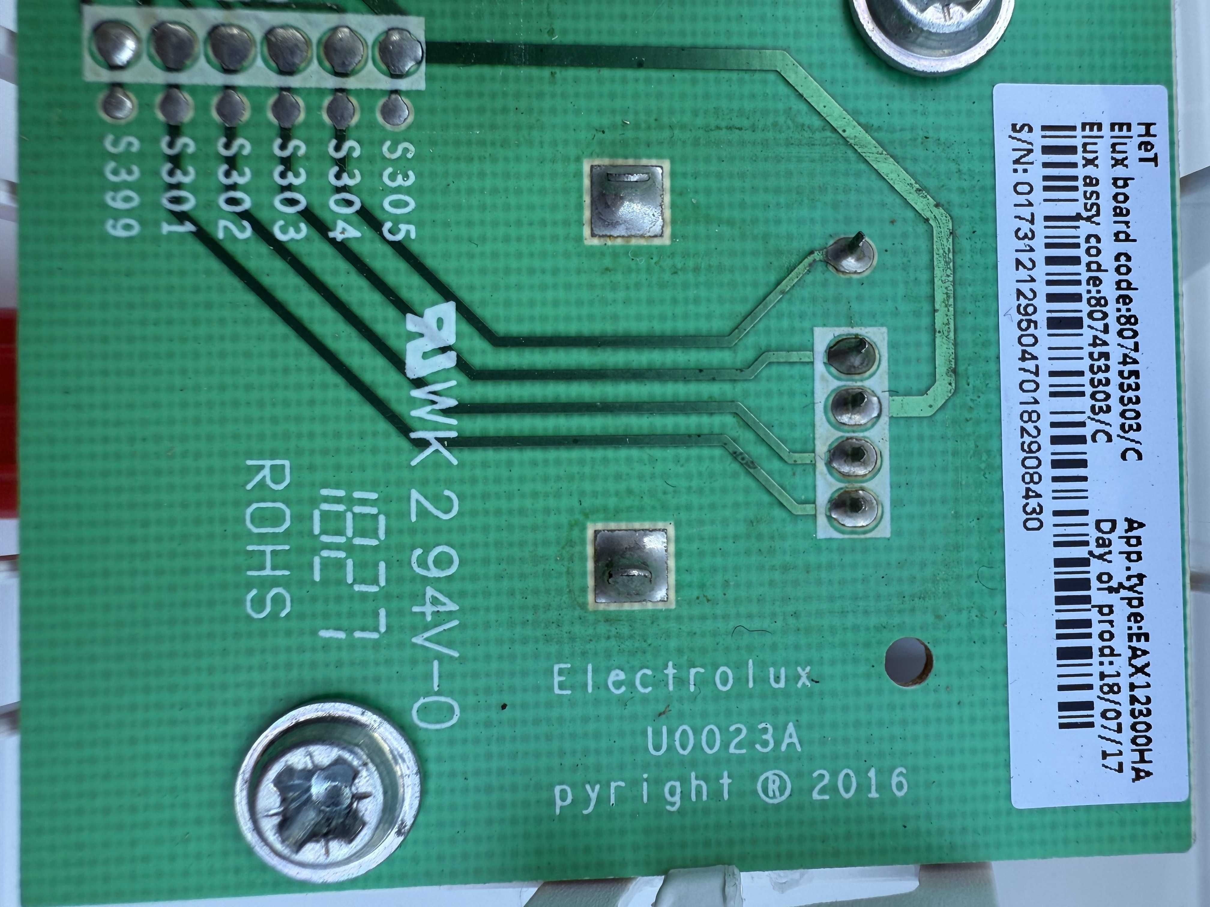 Programator moduł czołowy do pralki Electrolux