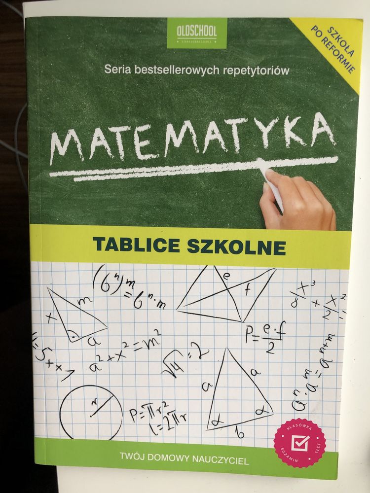 Matematyka tablice szkolne liceum technikum branżówka