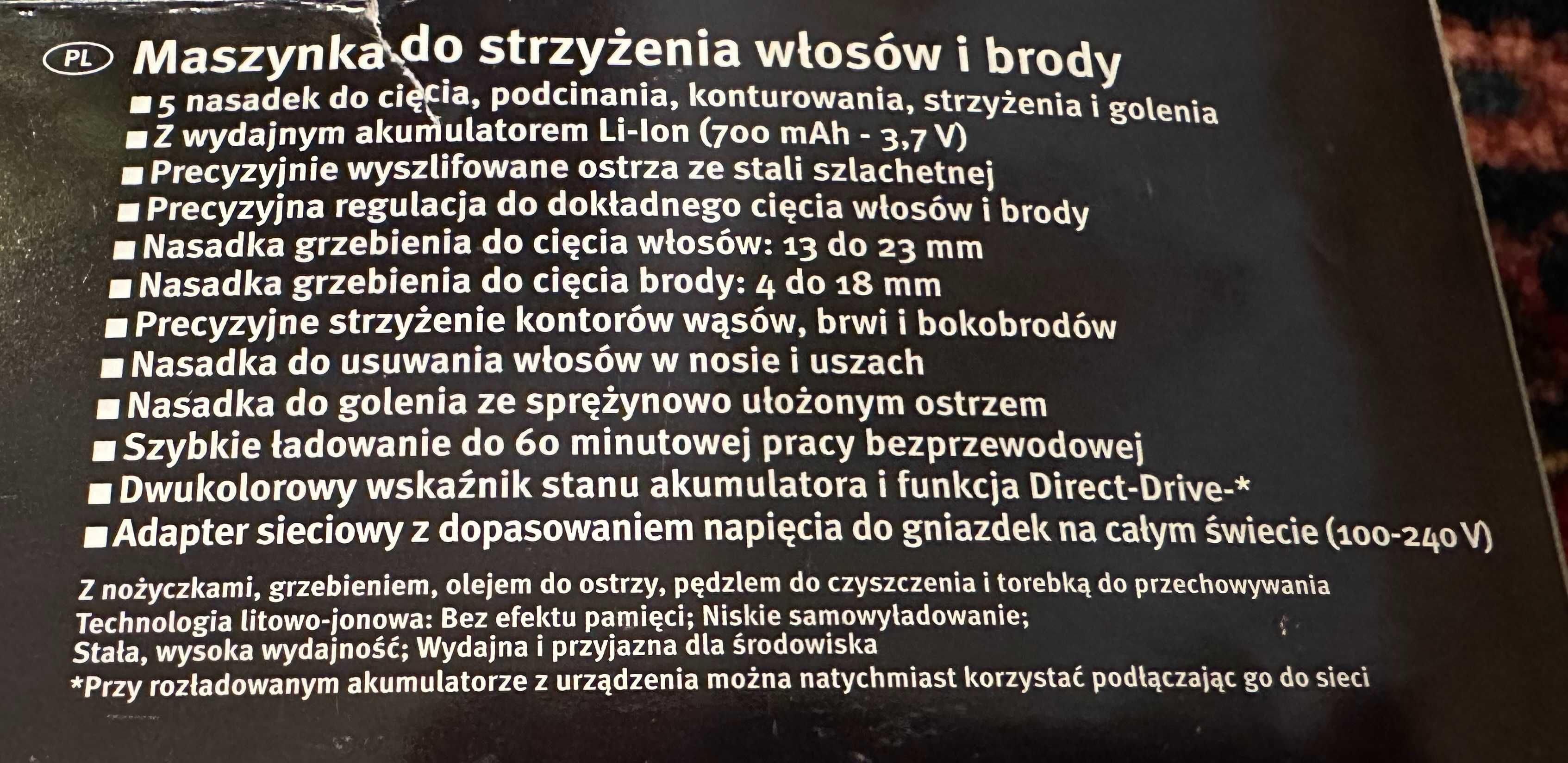 Maszynka so strzyżenia włosów i brody 5w1 SilverCrest