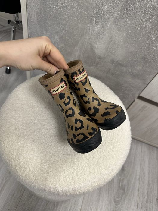 Сапоги ( гумаки ) дитячі леопардові Hunter