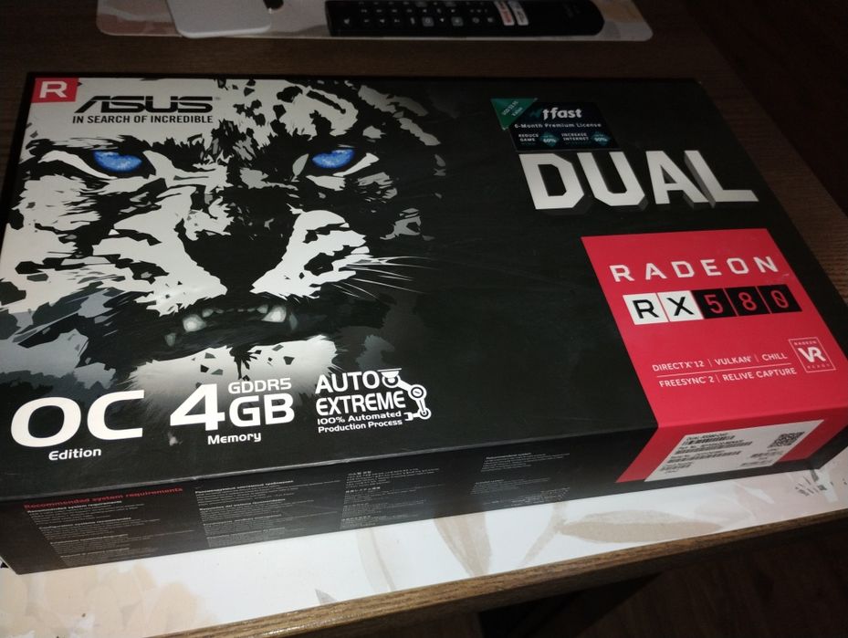 Karta graficzna Radeon rx 580 komplet nie testowana