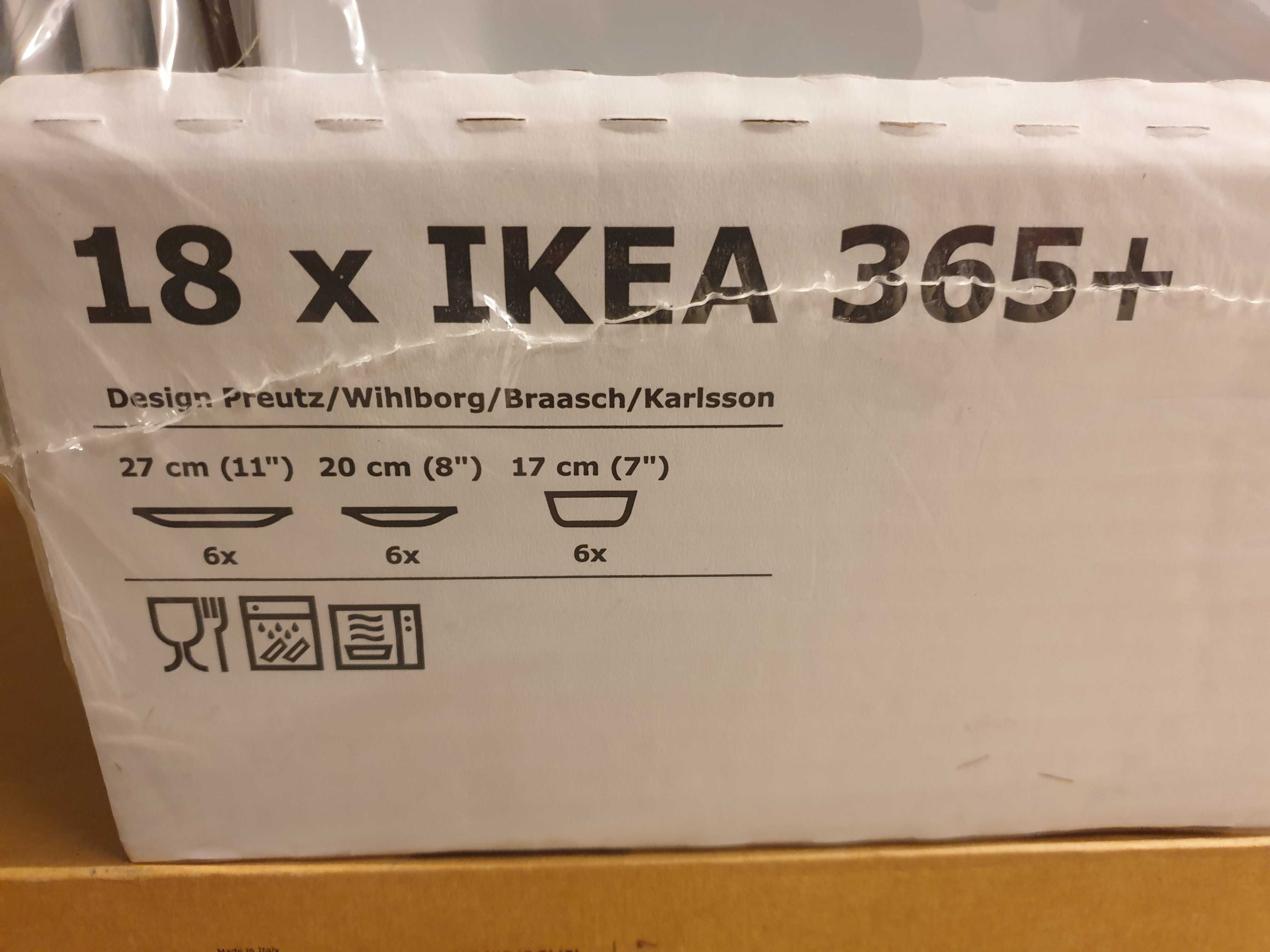 IKEA 365+ Serwis obiadowy, 18 szt., biały