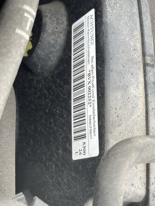 Silnik kompletny vw golf v audi passat b6 2.0 fsi BVX BLX 110 kw 16v