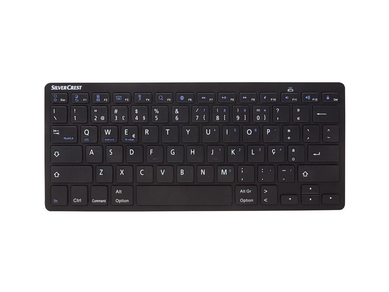 Teclado bluetooth luminoso e sem cabos