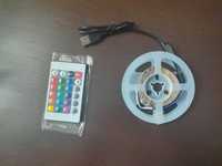Светодиодная умная LED лента с Bluetooth и пультом ДУ 3м