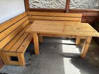 Zestaw ogrodowy drewniany