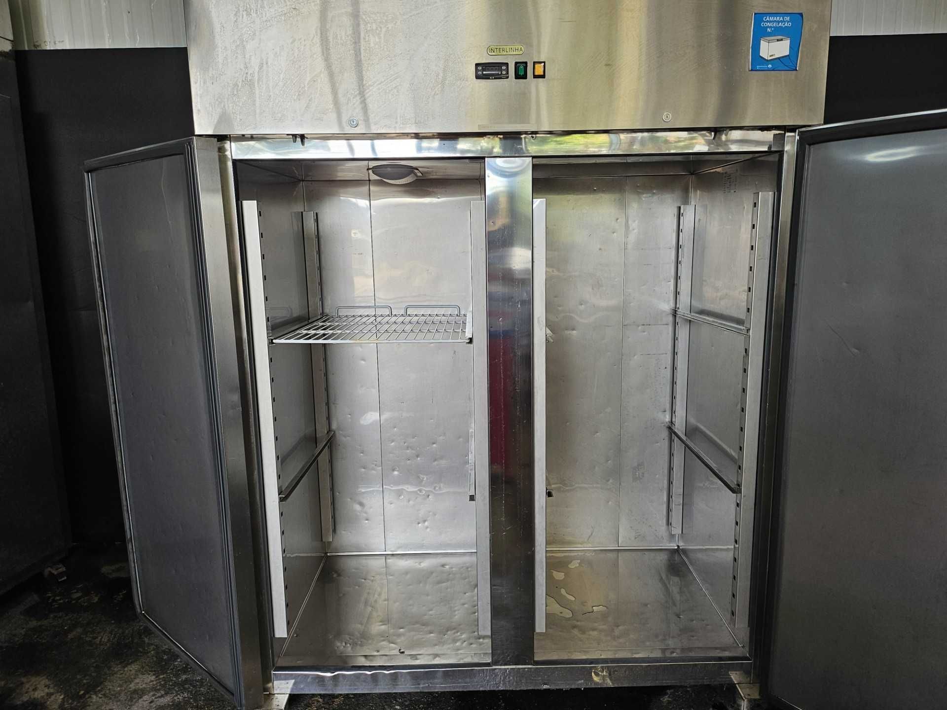 Armário de congelação em inox