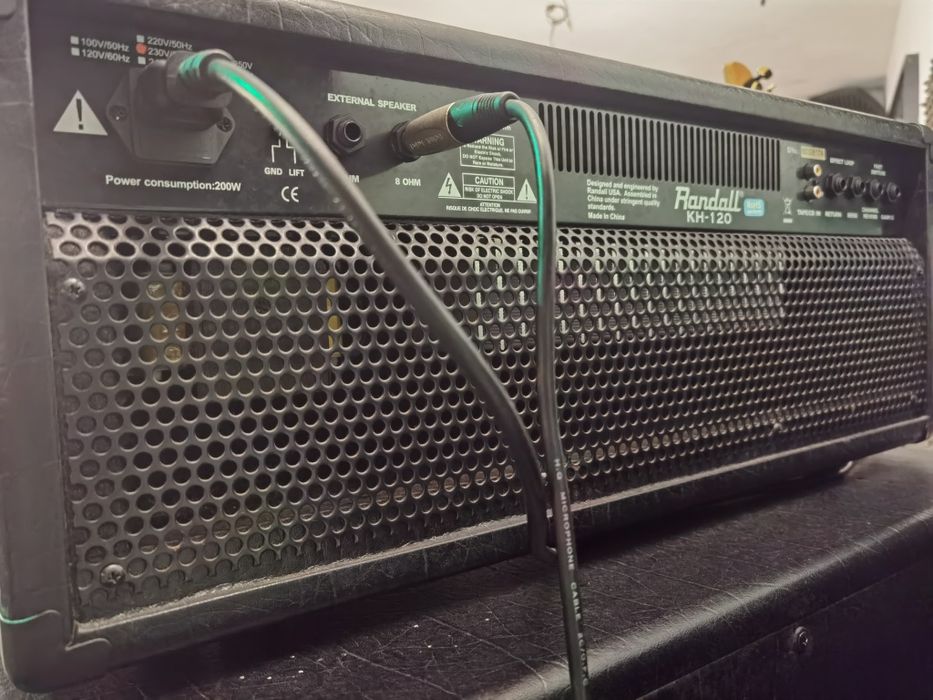 Raro Amplificador 120w alto ganho Randall Metalica  KH-120 Black