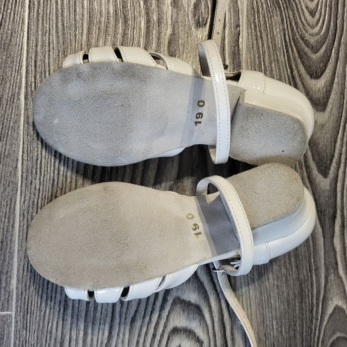 Дитячі туфлі для танців 19, біла шкіра