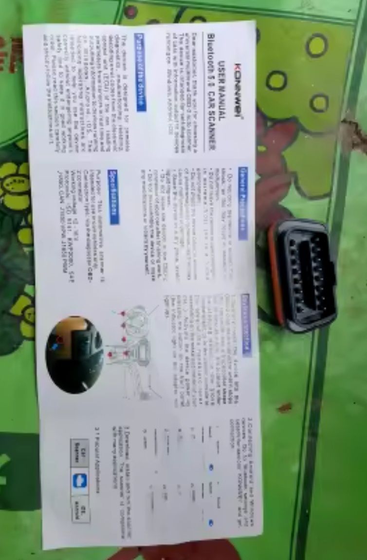 Авто сканер KONNWEI OBD2, KW903, ELM327, v1,5. Диагностика android,ios