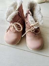 Lekko ocieplane trzewiki buty dla dziewczynki 20/21 H&M różowe