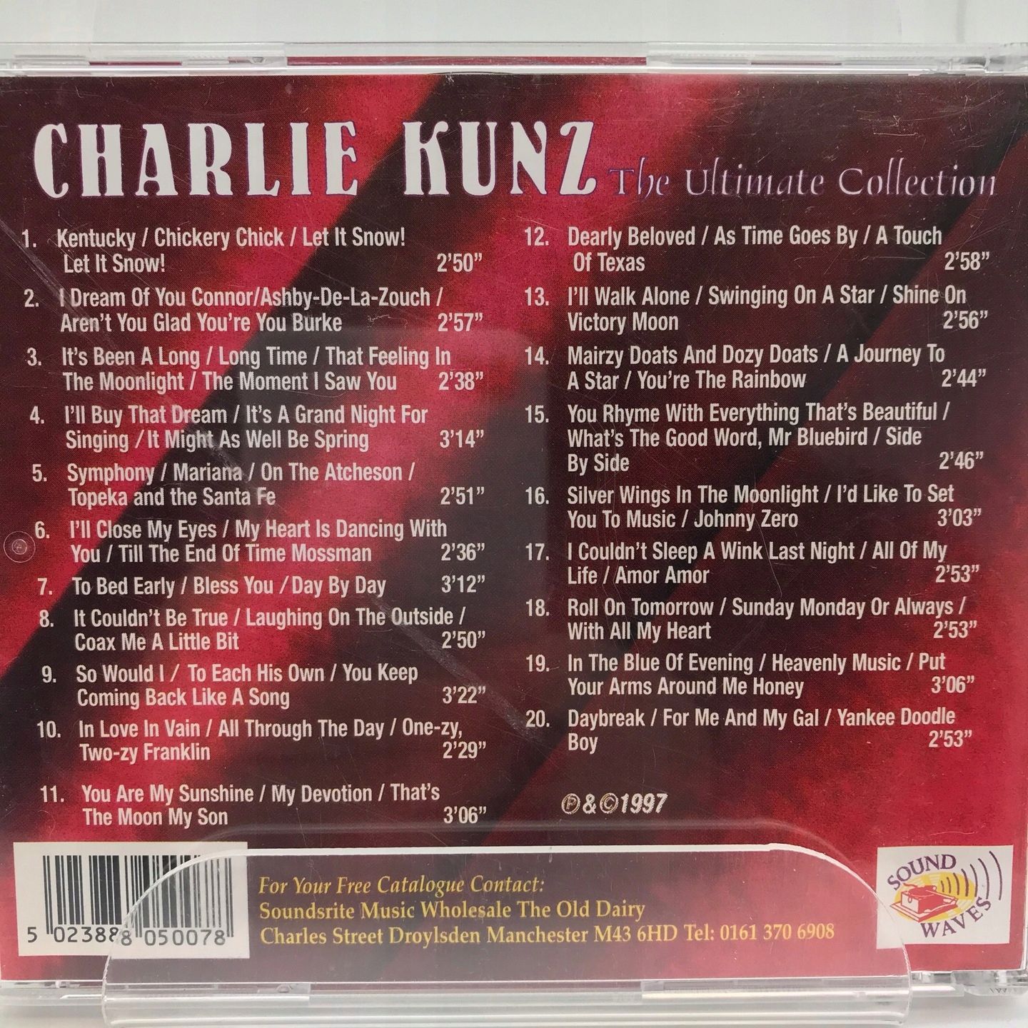 Cd - Charlie Kunz - The Ultimate Collection