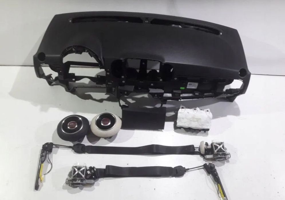 Kit de airbags, tablier e cintos de segurança para Fiat 500