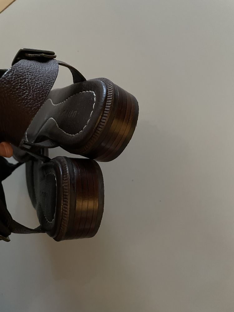 Sandałki brazowe japonki skorzane boho 37 Unisa nowe