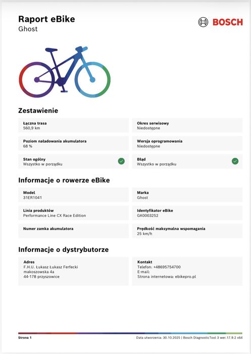 RATY0% gwarancja 12 m-cy GHOST [L] E-RIOT EN FULL PARTY 560 km (nr423)