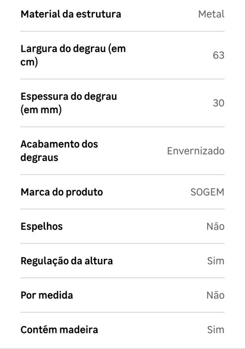 Escada com guarda-corpo 2,96 m HOUSTON