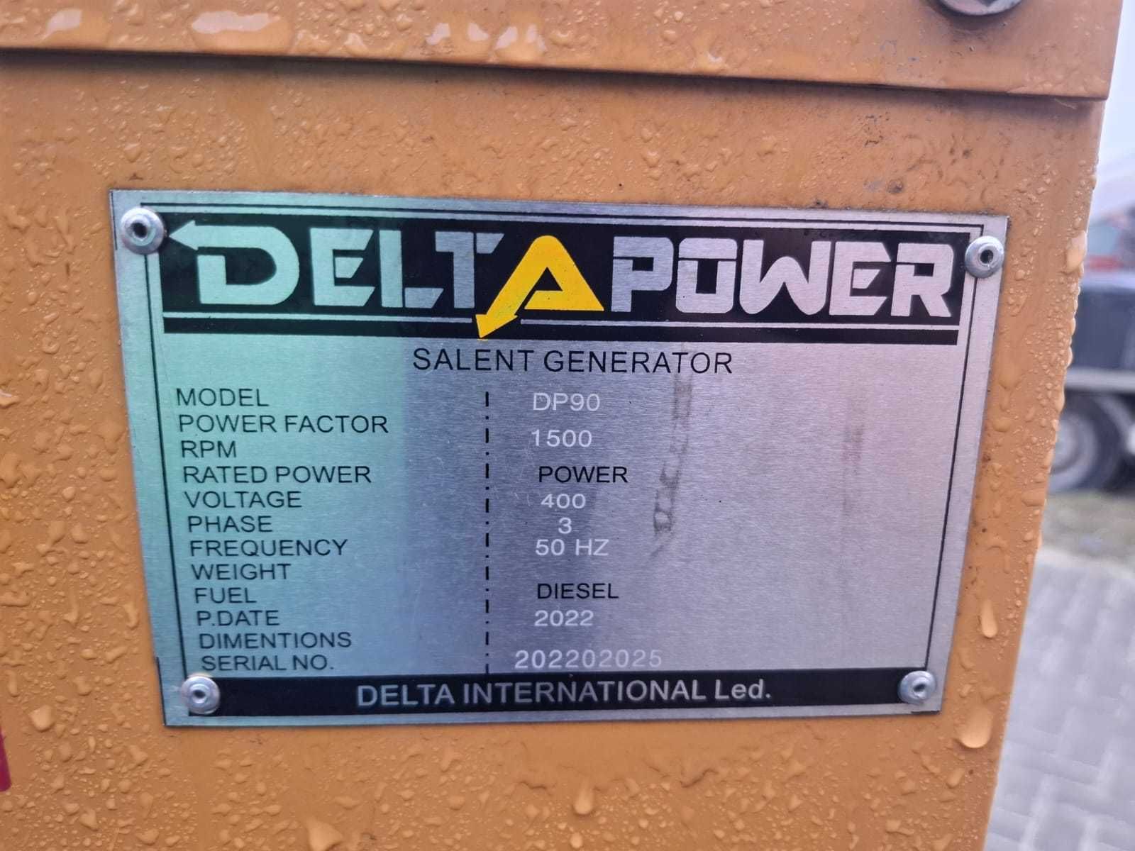Agregat prądotwórczy Delta Power DP90, 60kVA, nowy