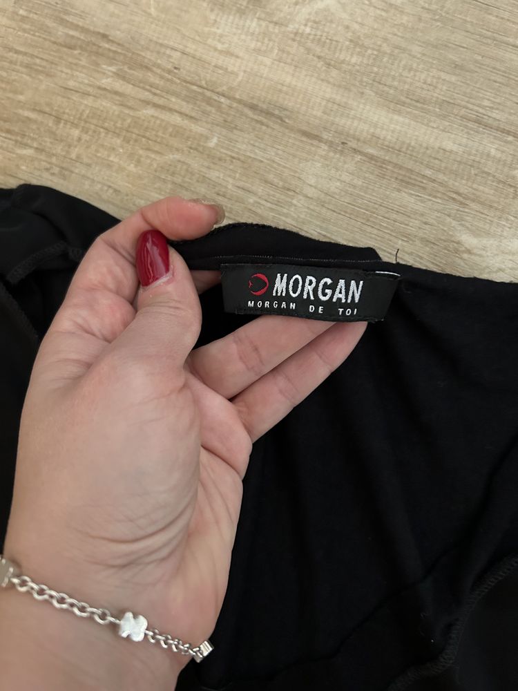 Czarna sukienka Morgan De Toi S/M lejąca