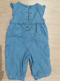 Rampers jeansowy 3-6m Miniclub, stan idealny