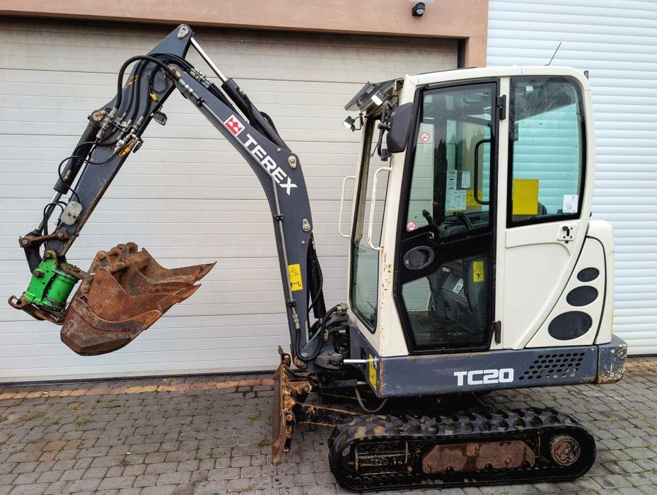 Minikoparka TEREX TC20, 2015 rok! 3 ŁYŻKI! POWERTILT. Okazja!