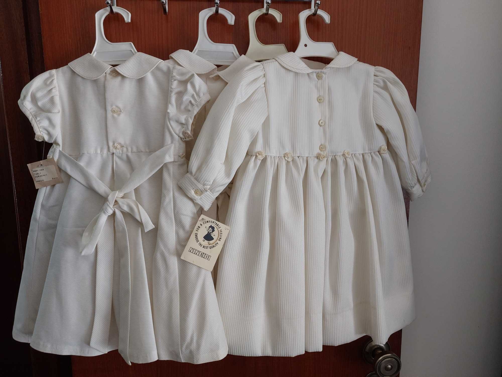 6 Vestidos Cerimônia ou Batizado Criança 12 meses, Novos com Etiqueta!