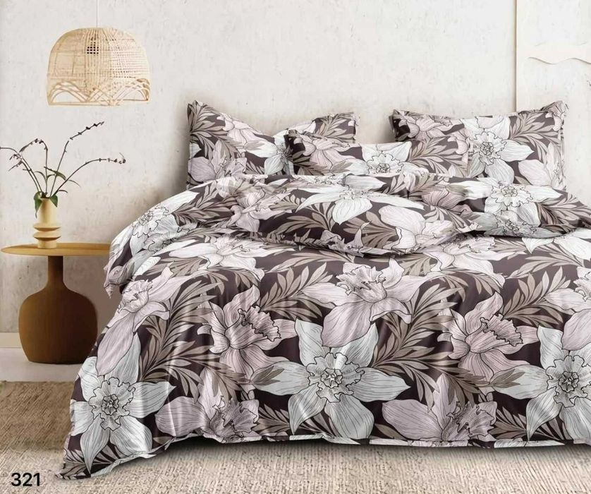 Pościel 160x200 satyna bawełniana z prześcieradłem