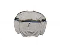 Sweter boxy z wzorem surfera L